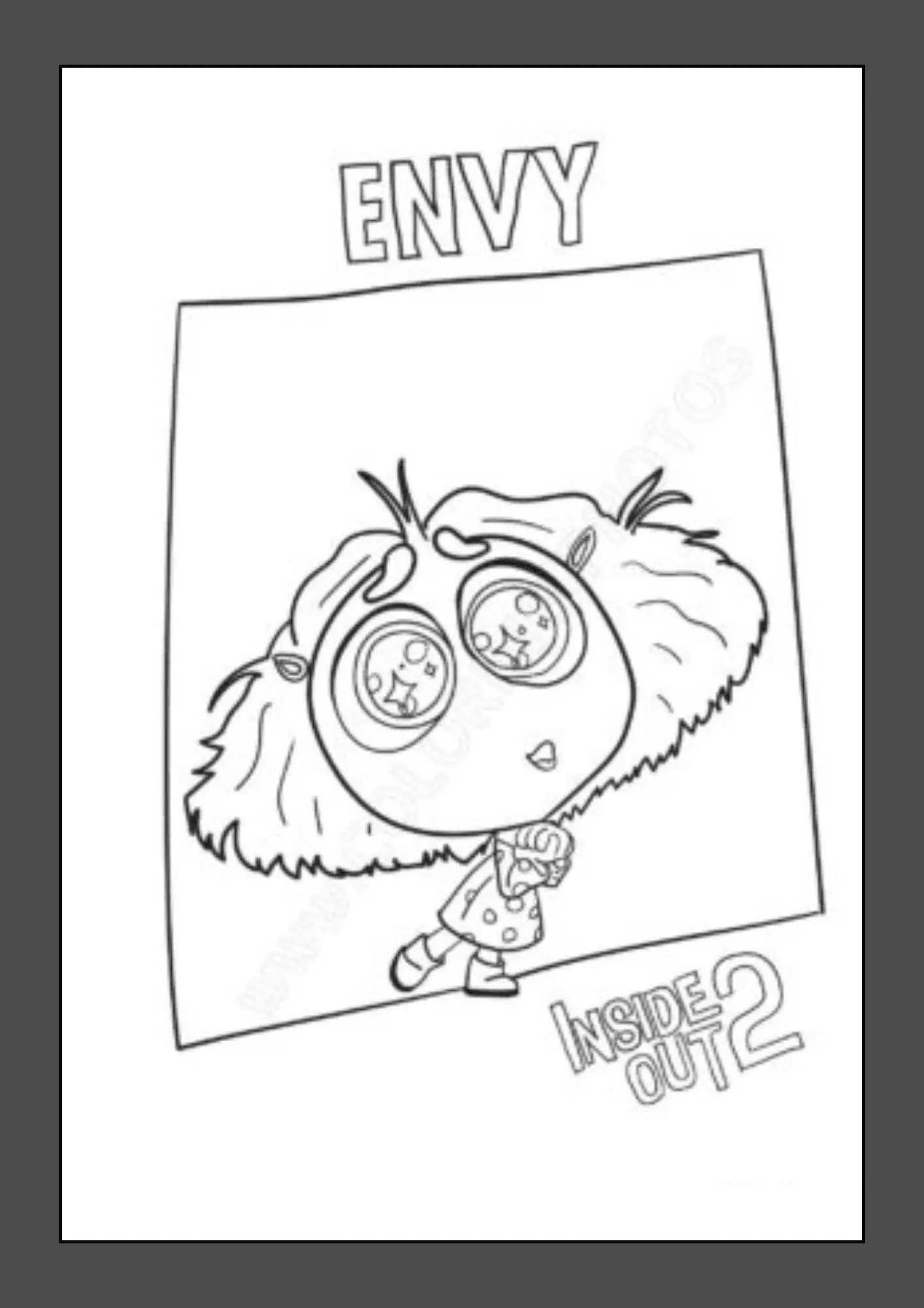 Inveja Para Colorir 4