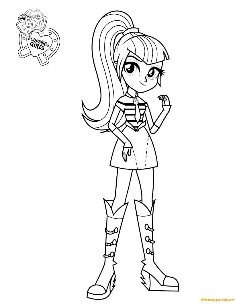 Equestria Girls Coloring Pages 10