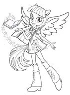 Equestria Girls Coloring Pages 12