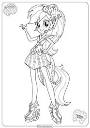 Equestria Girls Coloring Pages 14