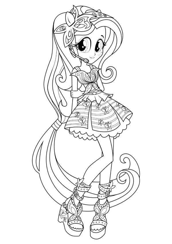 Equestria Girls Coloring Pages 16