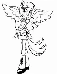 Equestria Girls Coloring Pages 17