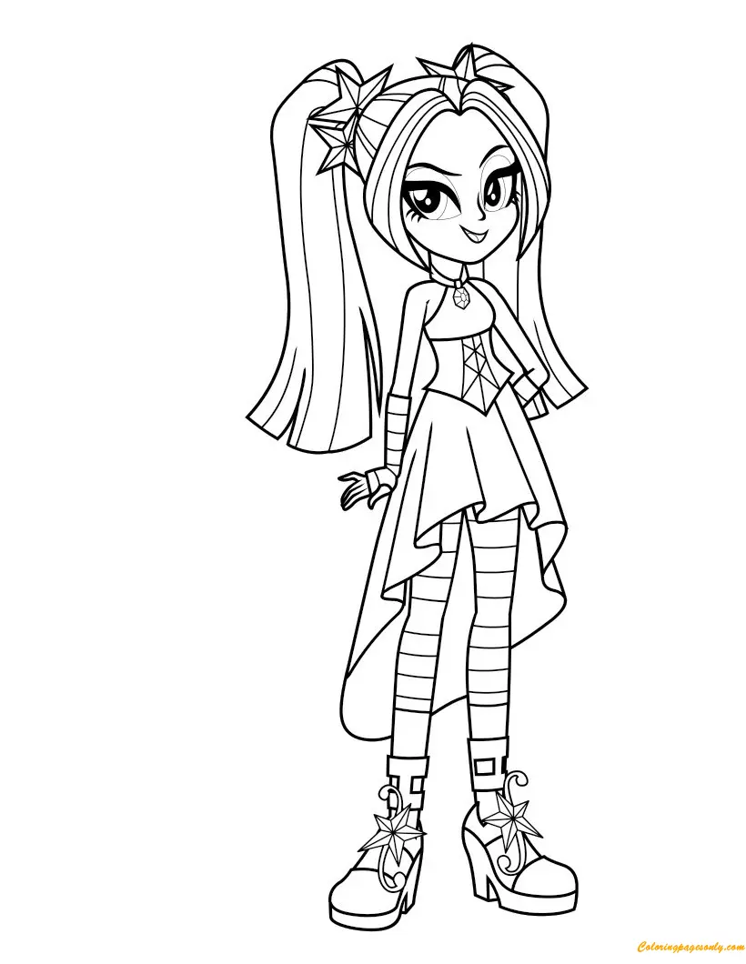 Equestria Girls Coloring Pages 2