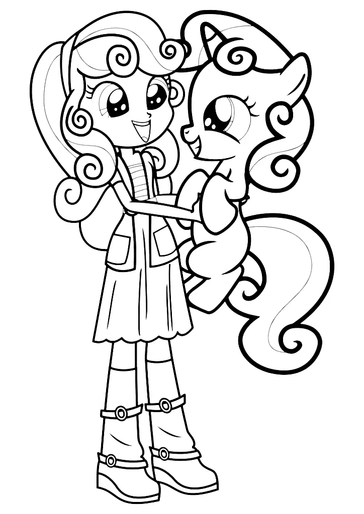 Equestria Girls Coloring Pages 20