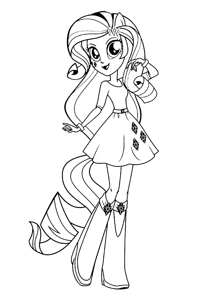 Equestria Girls Coloring Pages 21