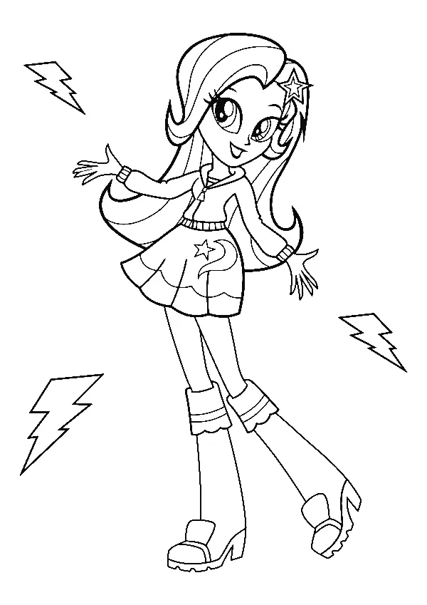 Equestria Girls Coloring Pages 24