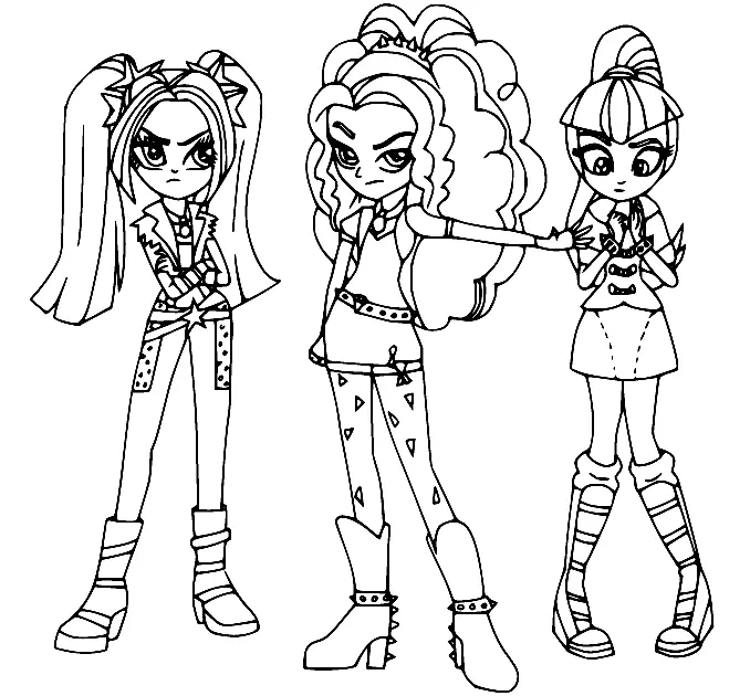 Equestria Girls Coloring Pages 26