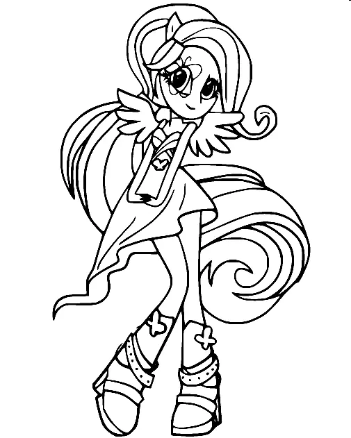 Equestria Girls Coloring Pages 28