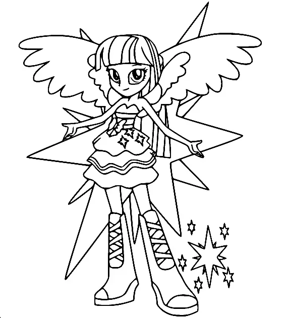Equestria Girls Coloring Pages 29