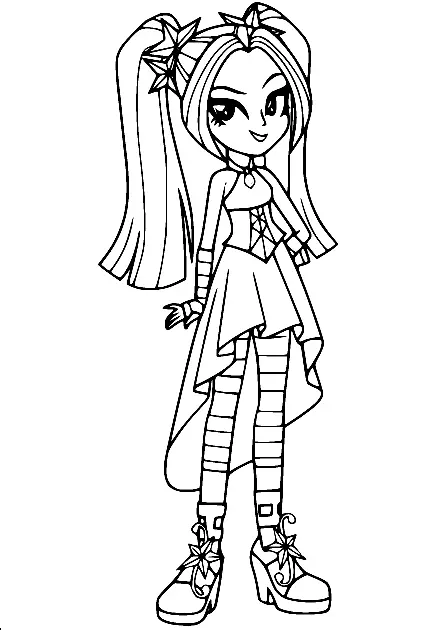 Equestria Girls Coloring Pages 32