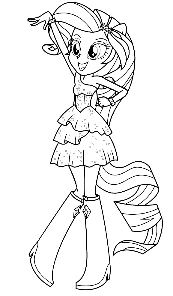 Equestria Girls Coloring Pages 33