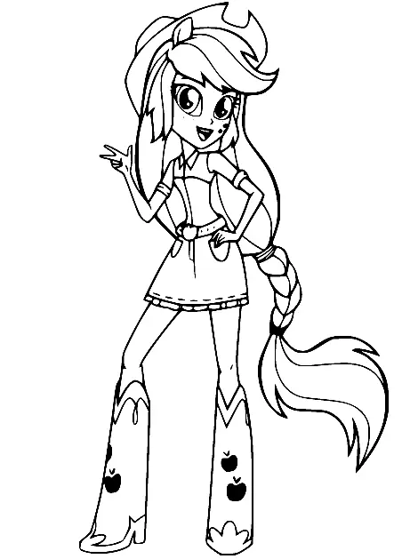 Equestria Girls Coloring Pages 38