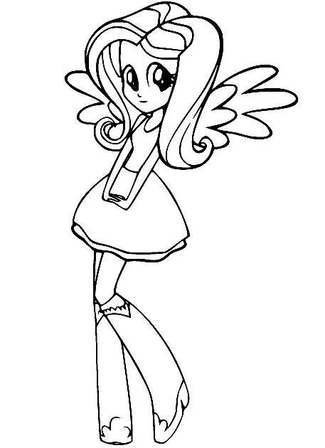 Equestria Girls Coloring Pages 39