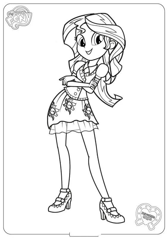 Equestria Girls Coloring Pages 4