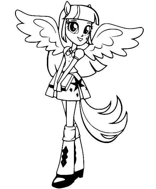 Equestria Girls Coloring Pages 43
