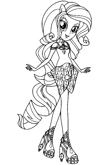 Equestria Girls Coloring Pages 45