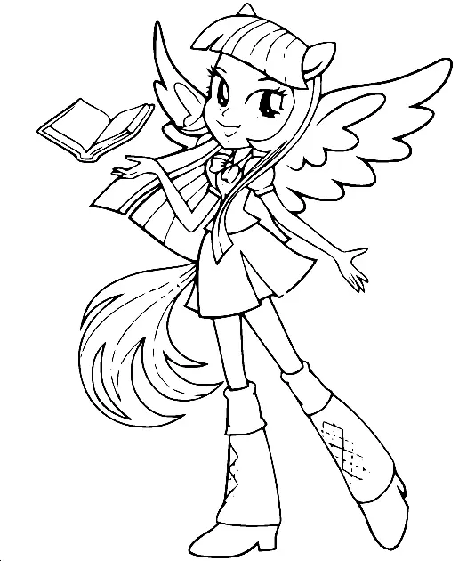 Equestria Girls Coloring Pages 46