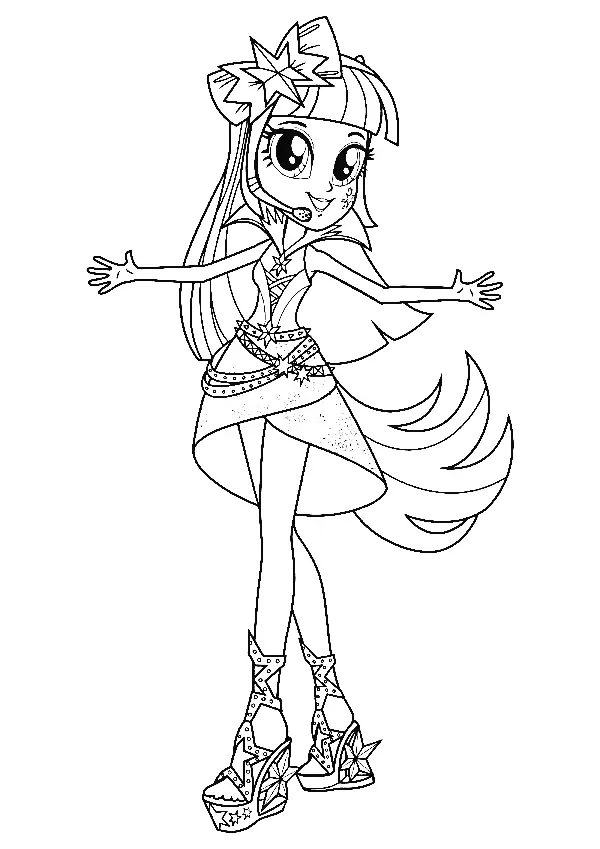 Equestria Girls Coloring Pages 48