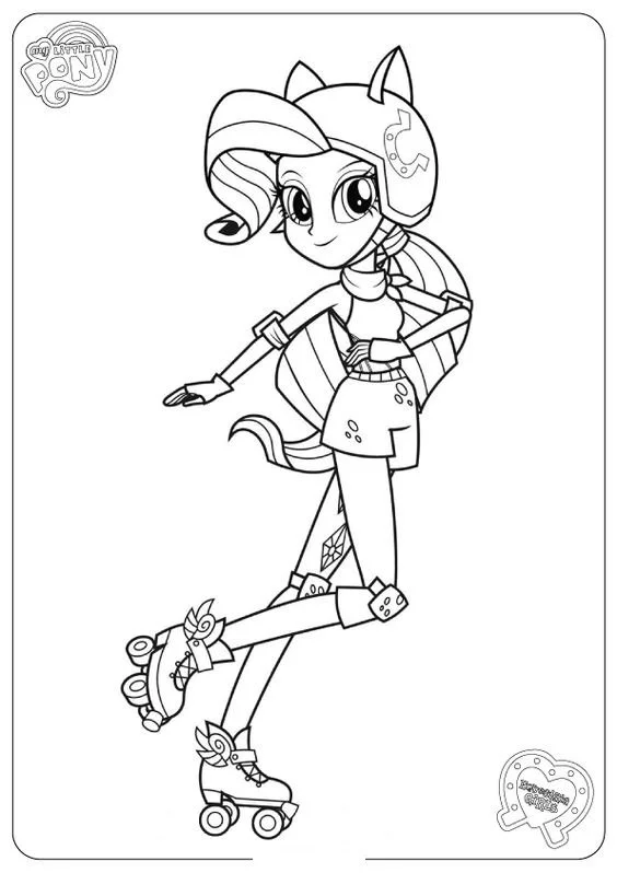 Equestria Girls Coloring Pages 5