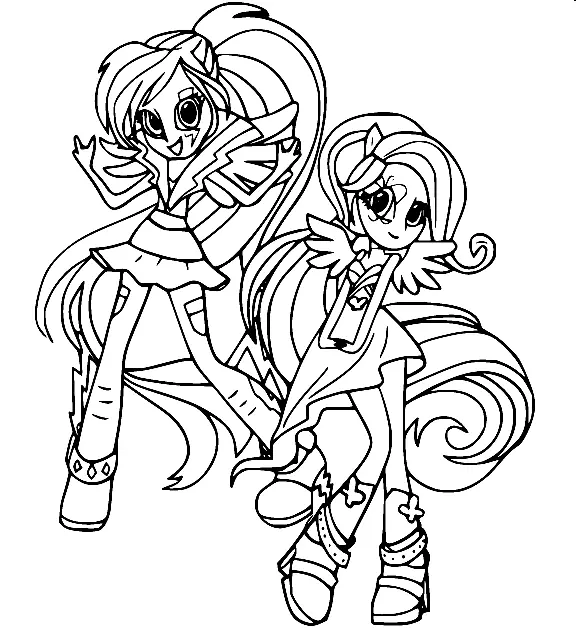 Equestria Girls Coloring Pages 51
