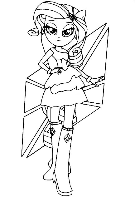 Equestria Girls Coloring Pages 52