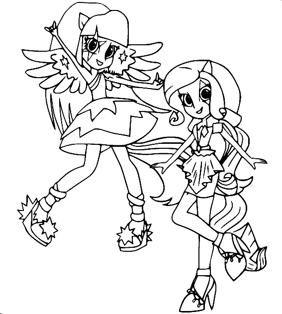 Equestria Girls Coloring Pages 54