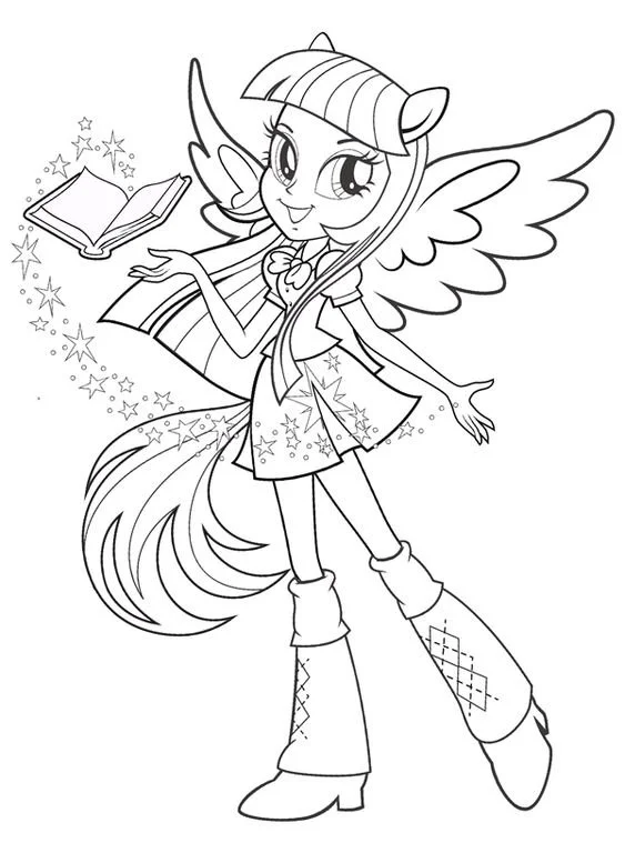 Equestria Girls Coloring Pages 6