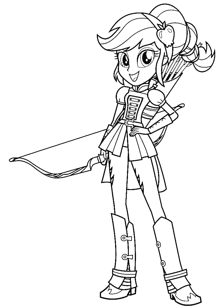Equestria Girls Coloring Pages 60