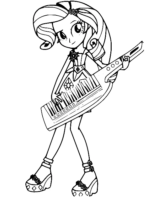 Equestria Girls Coloring Pages 64