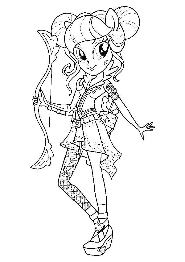 Equestria Girls Coloring Pages 68