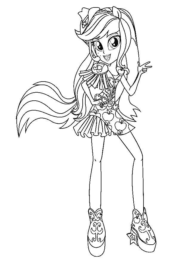 Equestria Girls Coloring Pages 71