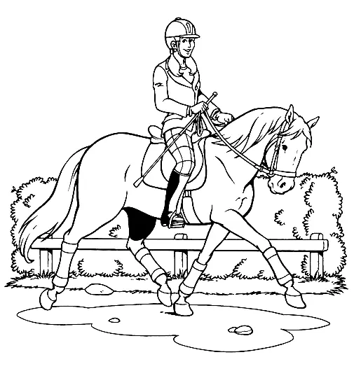 Desenhos de Equestrian Sports Coloring Pages 12