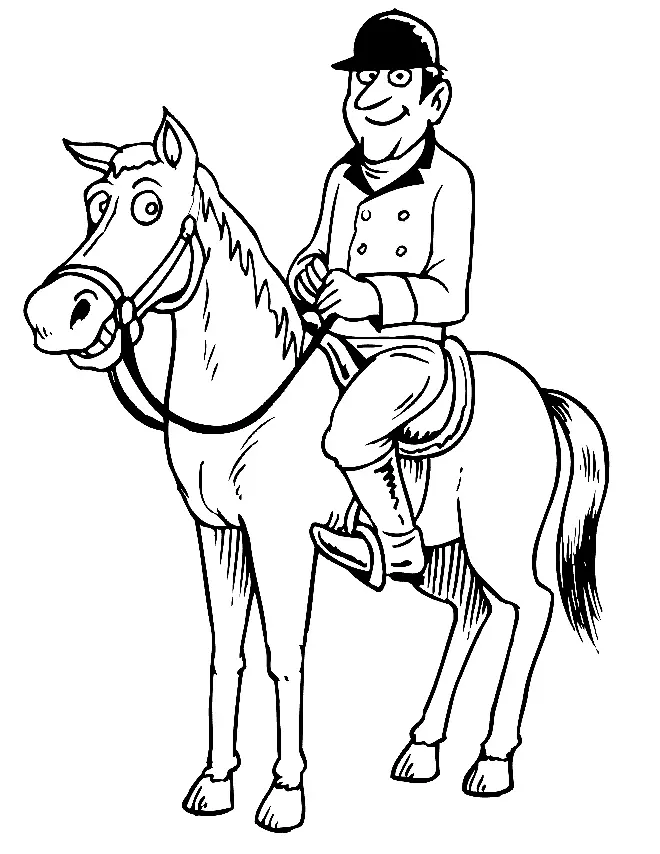 Desenhos de Equestrian Sports Coloring Pages 14