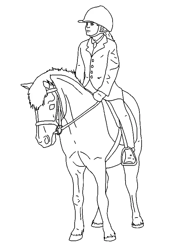 Desenhos de Equestrian Sports Coloring Pages 15