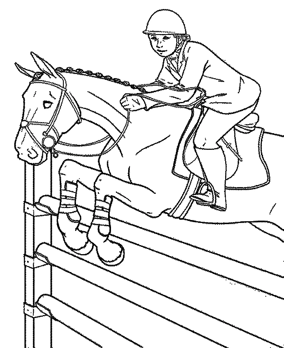 Desenhos de Equestrian Sports Coloring Pages 16