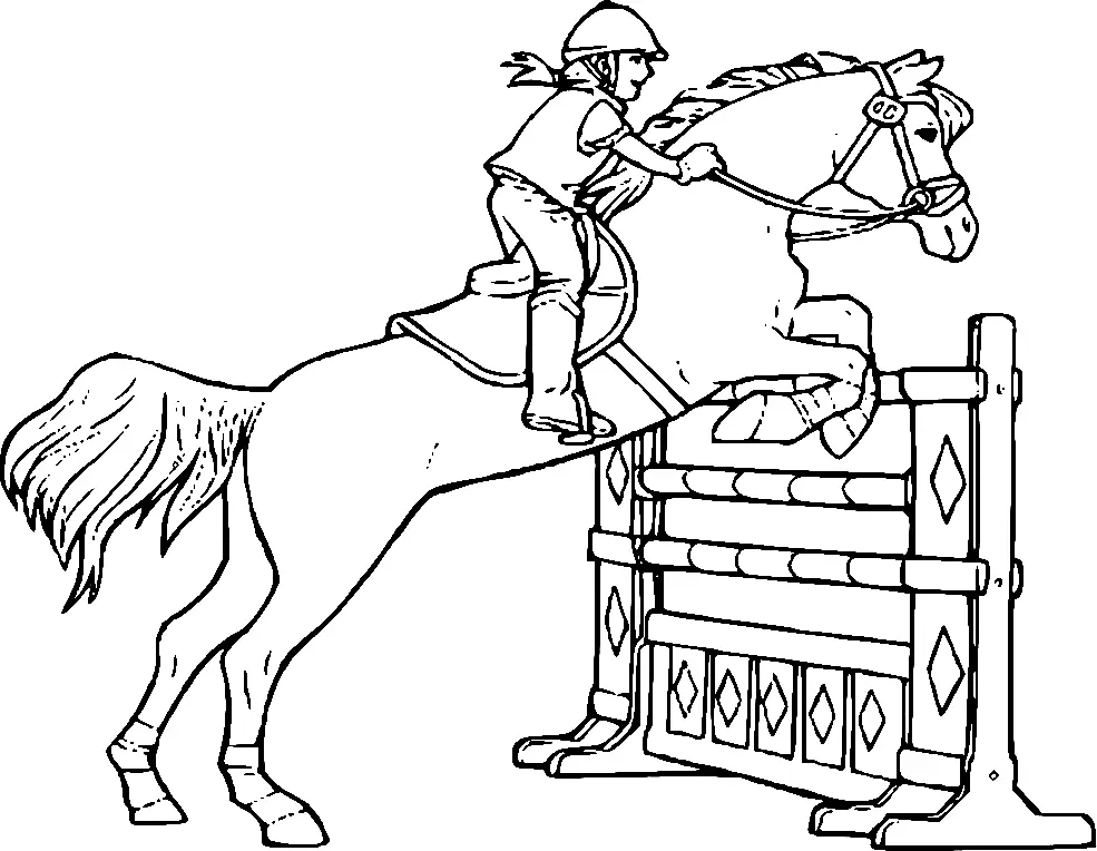 Desenhos de Equestrian Sports Coloring Pages 17