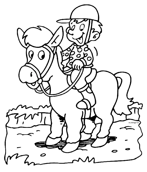 Desenhos de Equestrian Sports Coloring Pages 22