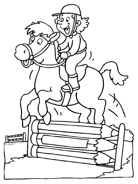 Desenhos de Equestrian Sports Coloring Pages 23