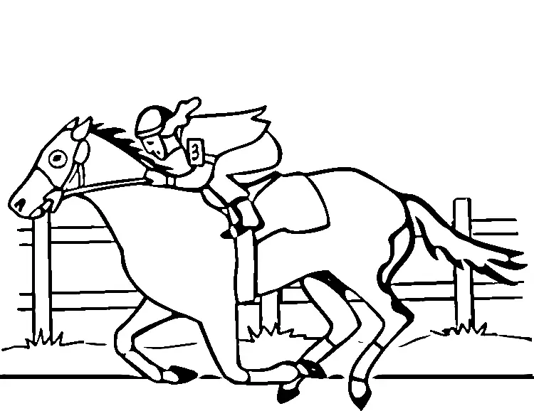 Desenhos de Equestrian Sports Coloring Pages 24
