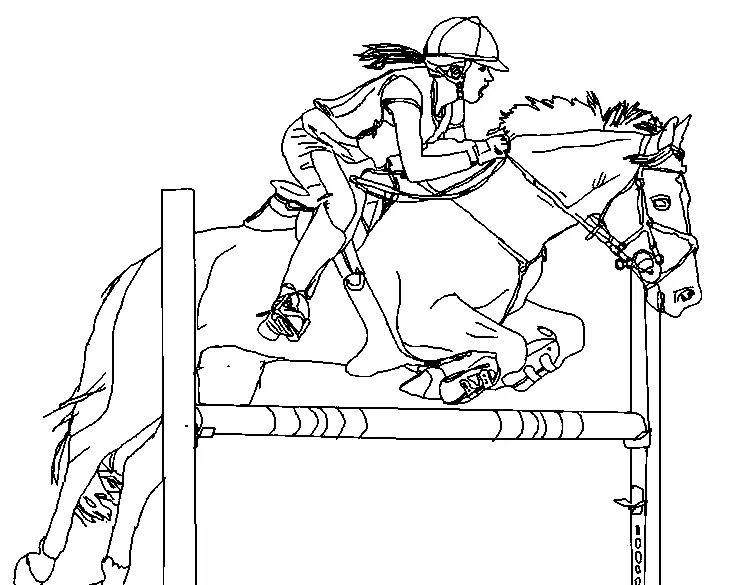 Desenhos de Equestrian Sports Coloring Pages 5