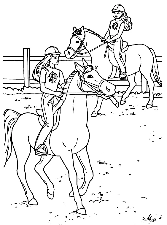 Desenhos de Equestrian Sports Coloring Pages 6