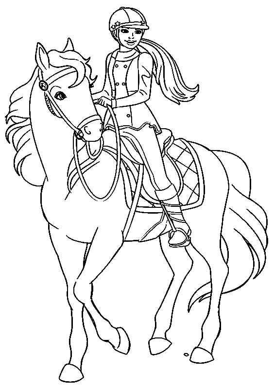 Desenhos de Equestrian Sports Coloring Pages 8
