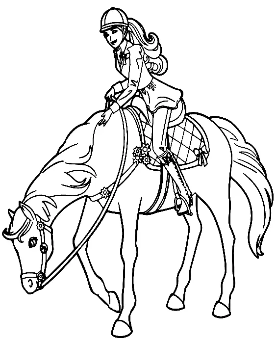 Desenhos de Equestrian Sports Coloring Pages 9