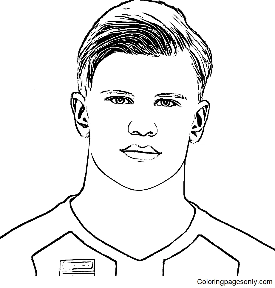 Erling Haaland Para Colorear 11