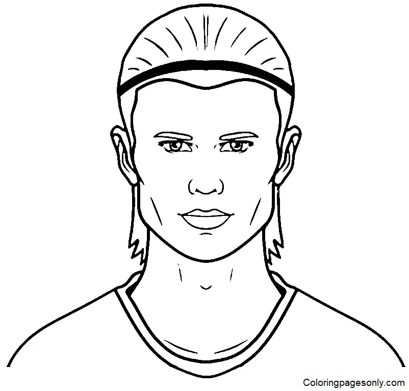 Erling Haaland Para Colorear 12