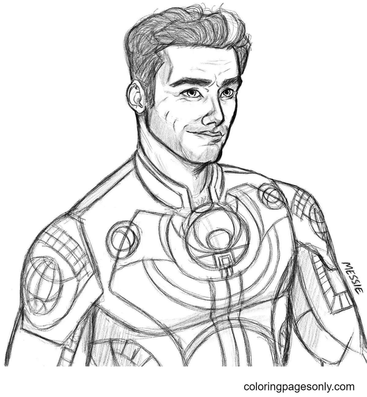 Eternals Para Colorear 1