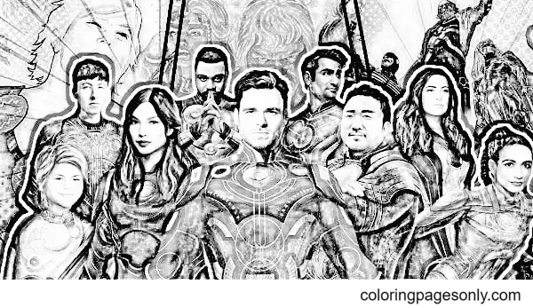 Eternals Para Colorear 10