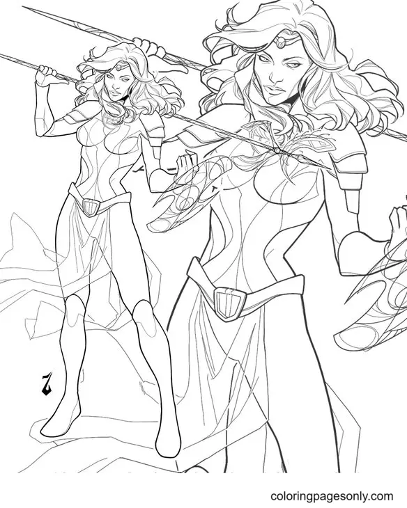 Eternals Para Colorear 12