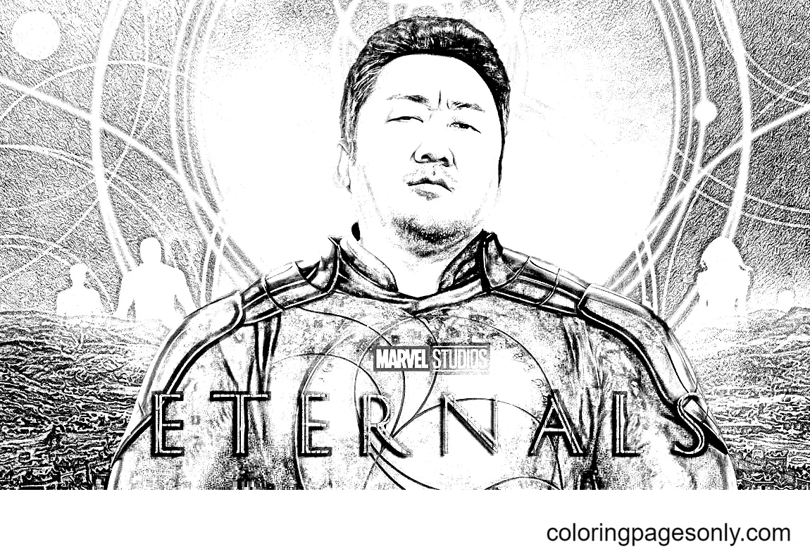 Eternals Para Colorear 13