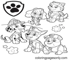 Paw Patrol Everest Para Colorear 1